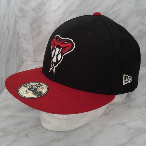 New Era Arizona Diamondbacks ALT 2 MLB 59Fifty Fitted Hat Cap 7 3/4 Black/Brick - Picture 4 of 4
